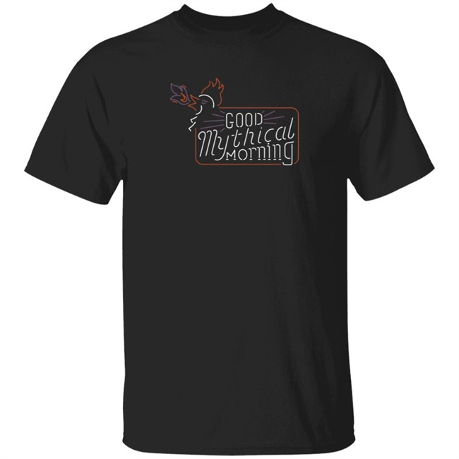 Mythical Merch Gmm Cockatrice Neon Sign Tee