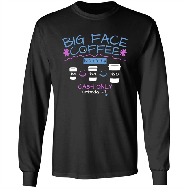 Big Face Coffee Merch T Shirt Big Face Coffee Merch T Shirt