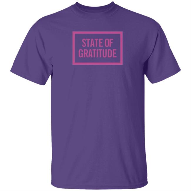 State Of Gratitude Shirt Hoodie State Of Gratitude Shirt Hoodie