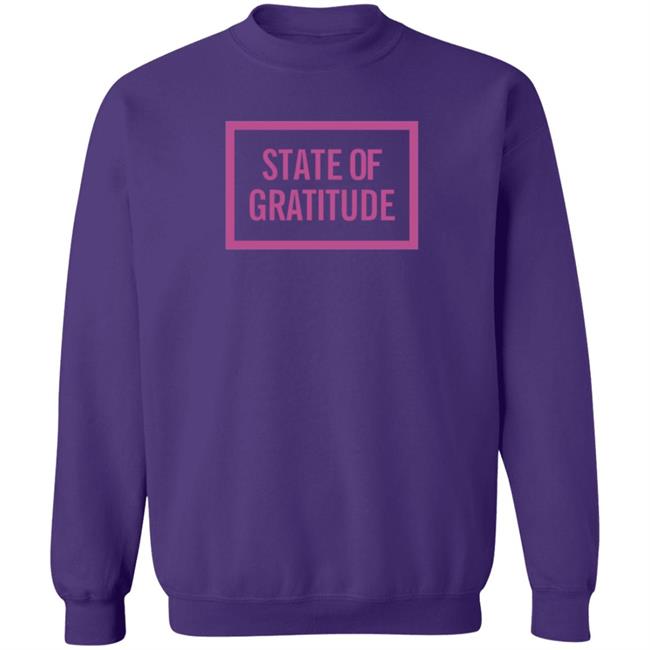 State Of Gratitude Shirt Hoodie State Of Gratitude Shirt Hoodie