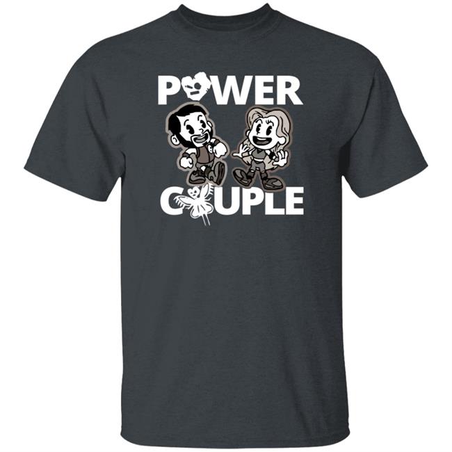 LeRae Power Couple Cartoon Tee Shirt Hoodie LeRae Power Couple Cartoon Tee Shirt Hoodie