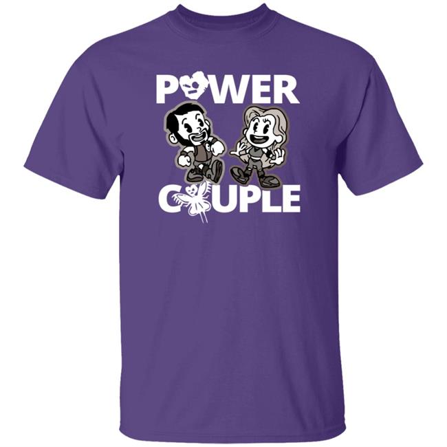 LeRae Power Couple Cartoon Tee Shirt Hoodie LeRae Power Couple Cartoon Tee Shirt Hoodie