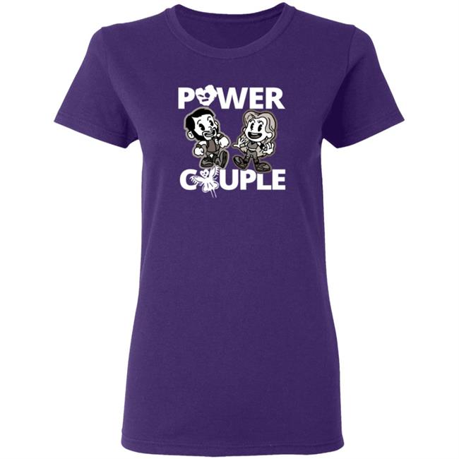 LeRae Power Couple Cartoon Tee Shirt Hoodie LeRae Power Couple Cartoon Tee Shirt Hoodie