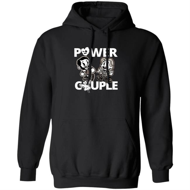 LeRae Power Couple Cartoon Tee Shirt Hoodie LeRae Power Couple Cartoon Tee Shirt Hoodie