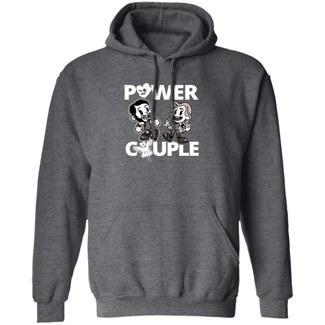 LeRae Power Couple Cartoon Tee Shirt Hoodie LeRae Power Couple Cartoon Tee Shirt Hoodie