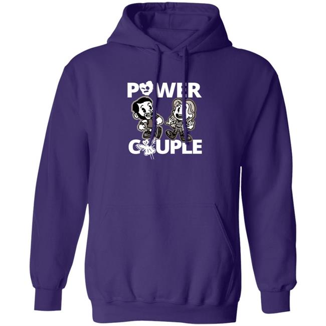 LeRae Power Couple Cartoon Tee Shirt Hoodie LeRae Power Couple Cartoon Tee Shirt Hoodie