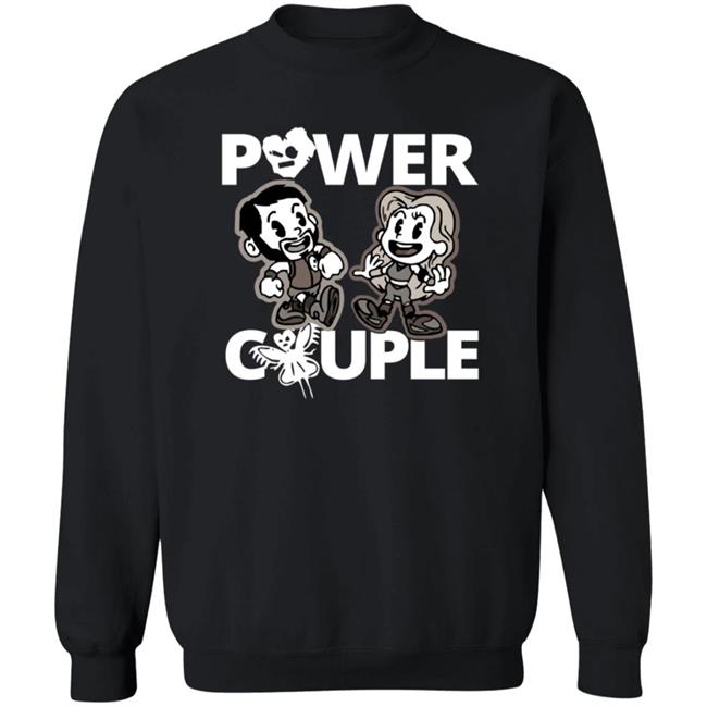 LeRae Power Couple Cartoon Tee Shirt Hoodie LeRae Power Couple Cartoon Tee Shirt Hoodie