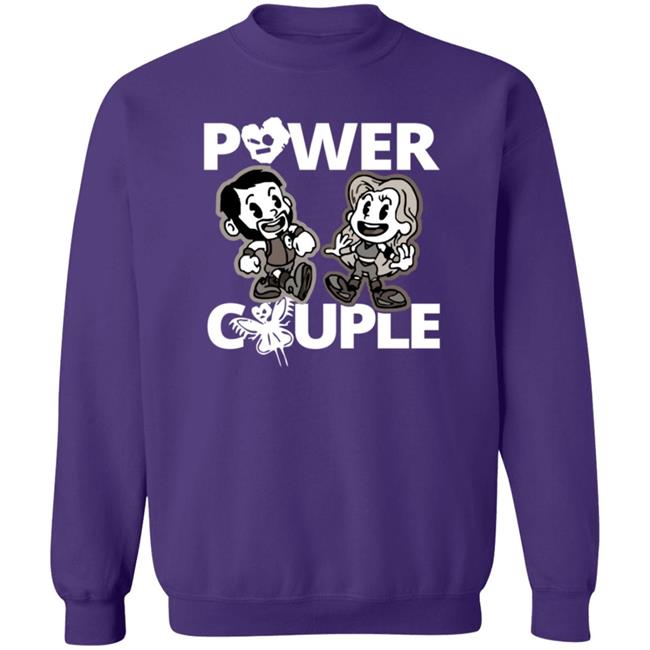 LeRae Power Couple Cartoon Tee Shirt Hoodie LeRae Power Couple Cartoon Tee Shirt Hoodie