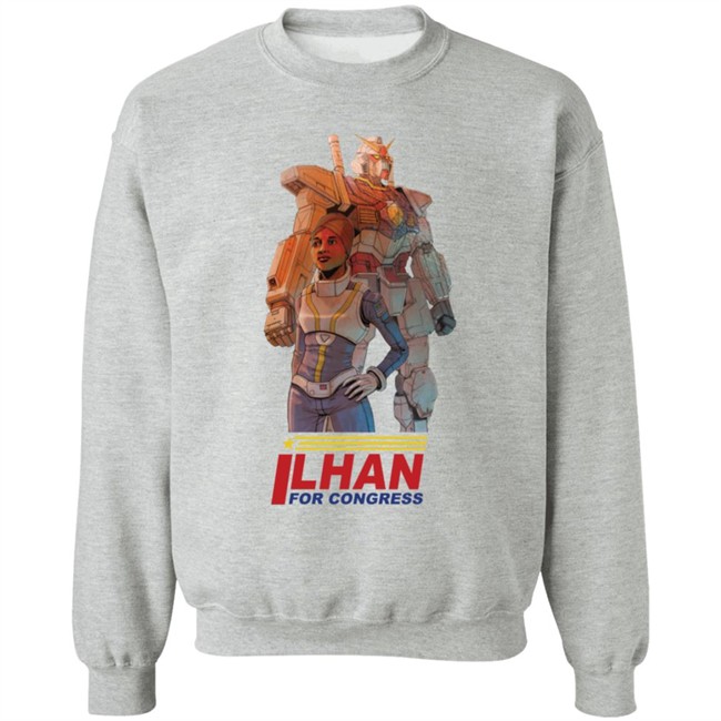 Ilhan Omar Gundam Pilot by Ben Sawyer Shirt Hoodie Ilhan Omar Gundam Pilot by Ben Sawyer Shirt Hoodie