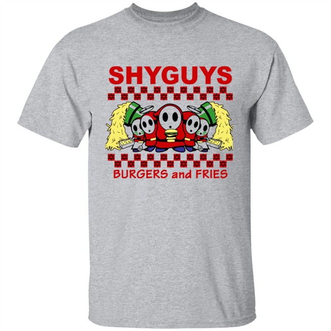 Shyguys Burgers and Fries T Shirt Hoodie Shyguys Burgers and Fries T Shirt Hoodie