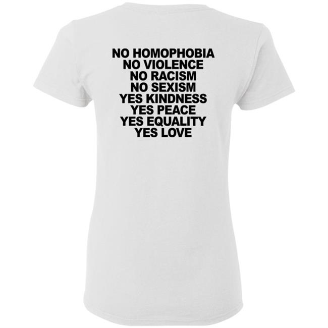 No Homophobia T Shirt Hoodie No Homophobia T Shirt Hoodie