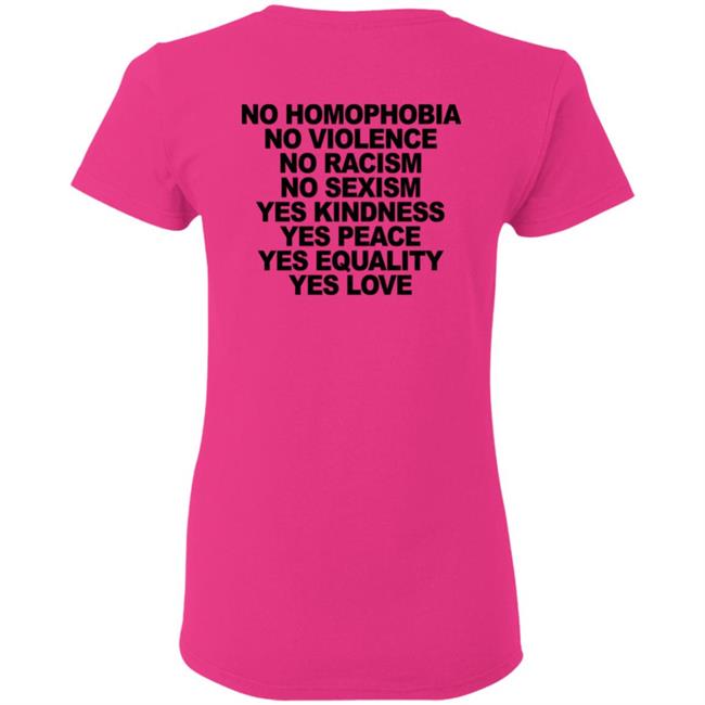 No Homophobia T Shirt Hoodie No Homophobia T Shirt Hoodie