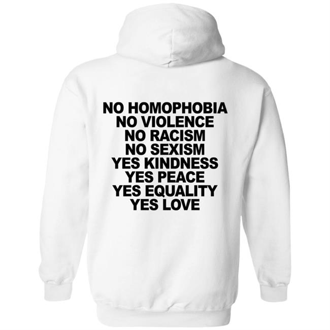 No Homophobia T Shirt Hoodie No Homophobia T Shirt Hoodie