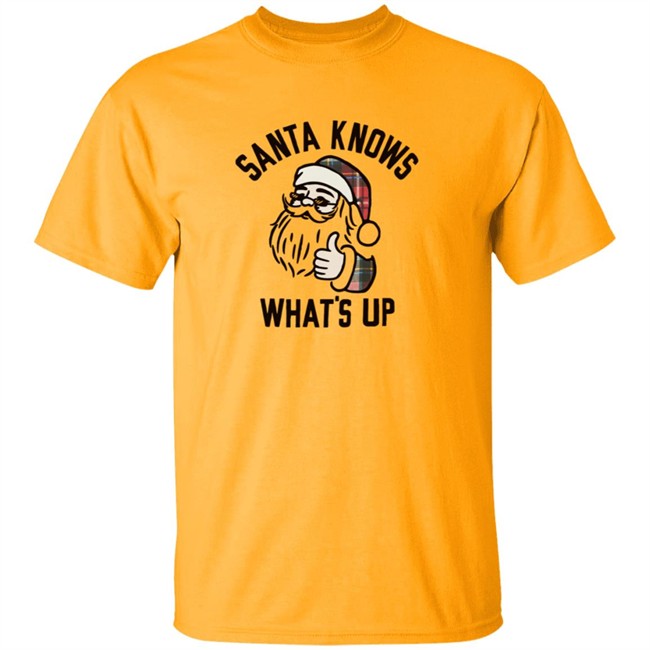 Old Navy Santa Knows Whats Up Tee Shirt Old Navy Santa Knows Whats Up Tee Shirt