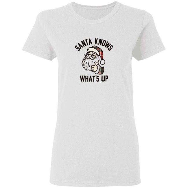 Old Navy Santa Knows Whats Up Tee Shirt Old Navy Santa Knows Whats Up Tee Shirt