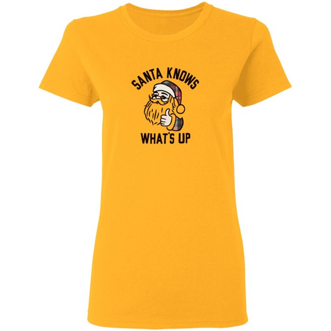 Old Navy Santa Knows Whats Up Tee Shirt Old Navy Santa Knows Whats Up Tee Shirt