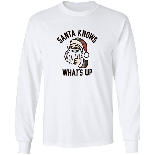 Old Navy Santa Knows Whats Up Tee Shirt Old Navy Santa Knows Whats Up Tee Shirt