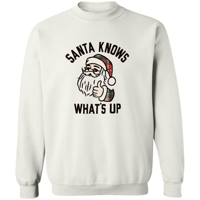 Old Navy Santa Knows Whats Up Tee Shirt Old Navy Santa Knows Whats Up Tee Shirt