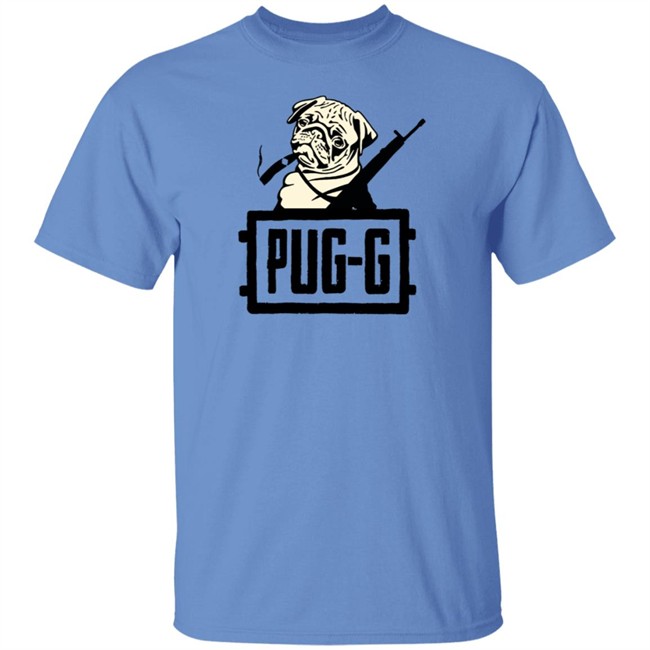 Mensxp Merch Blue Pugg Pubg Ar Gun Print Shirt Hoodie