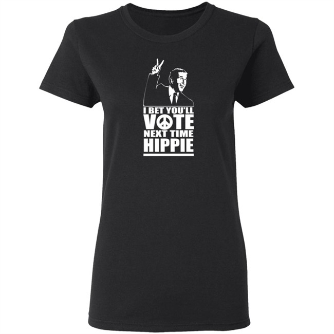 George W Bush I Bet You'll Vote Next Time Hippie Shirt George W Bush I Bet You'll Vote Next Time Hippie Shirt