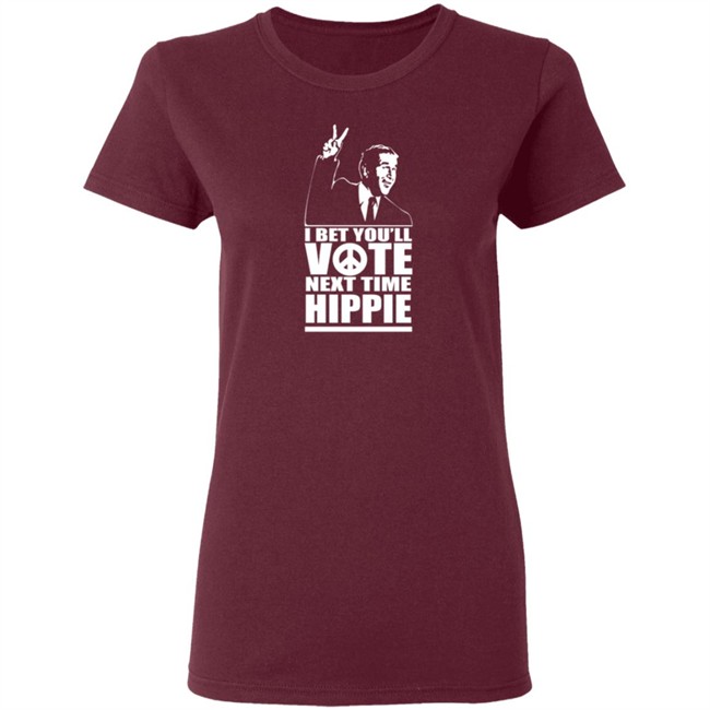 George W Bush I Bet You'll Vote Next Time Hippie Shirt George W Bush I Bet You'll Vote Next Time Hippie Shirt