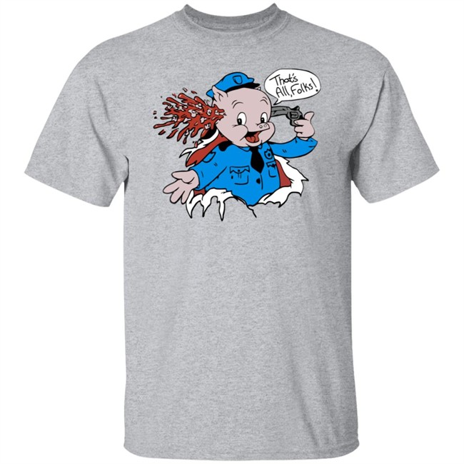 Joe Joegan Porky Pig Thats All Folks Shirt