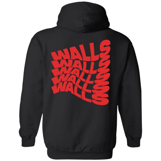 Louis Tomlinson Merch Smiley Walls Flock Print Hoodie Louis Tomlinson Merch Smiley Walls Flock Print Hoodie