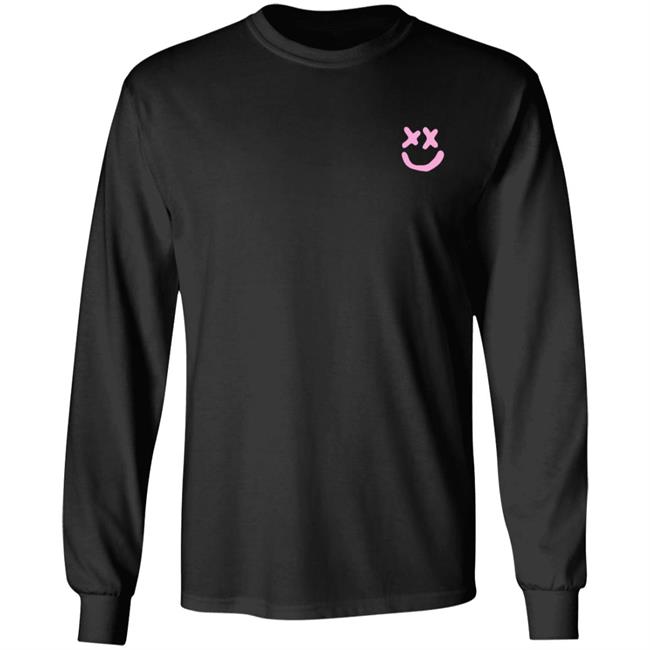 Louis Tomlinson Merch Smiley Walls Pink Print Hoodie Louis Tomlinson Merch Smiley Walls Pink Print Hoodie