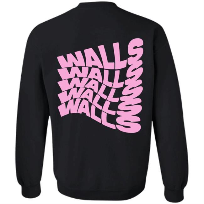 Louis Tomlinson Merch Smiley Walls Pink Print Hoodie Louis Tomlinson Merch Smiley Walls Pink Print Hoodie