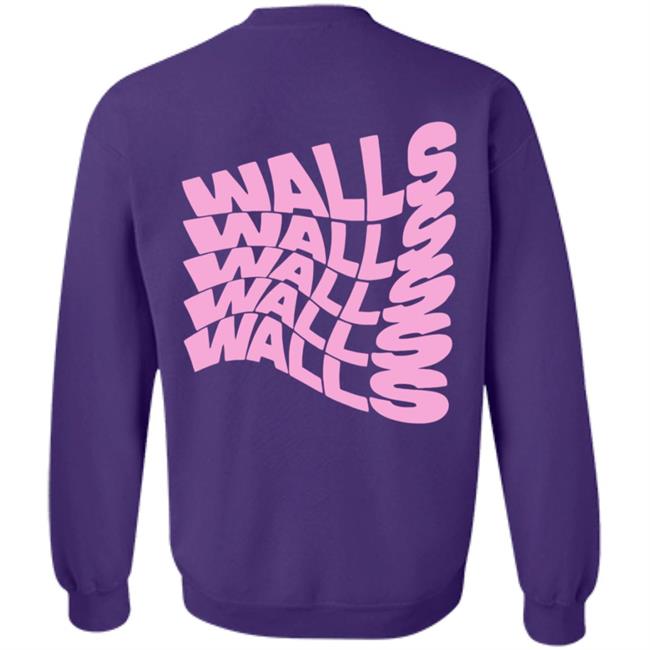 Louis Tomlinson Merch Smiley Walls Pink Print Hoodie Louis Tomlinson Merch Smiley Walls Pink Print Hoodie