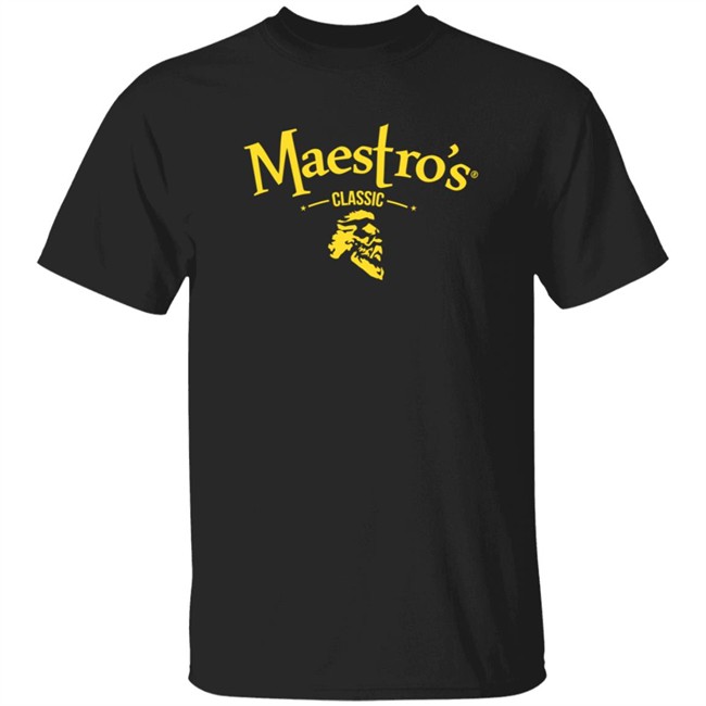 Maestro's Classic Black Gold Logo Tee
