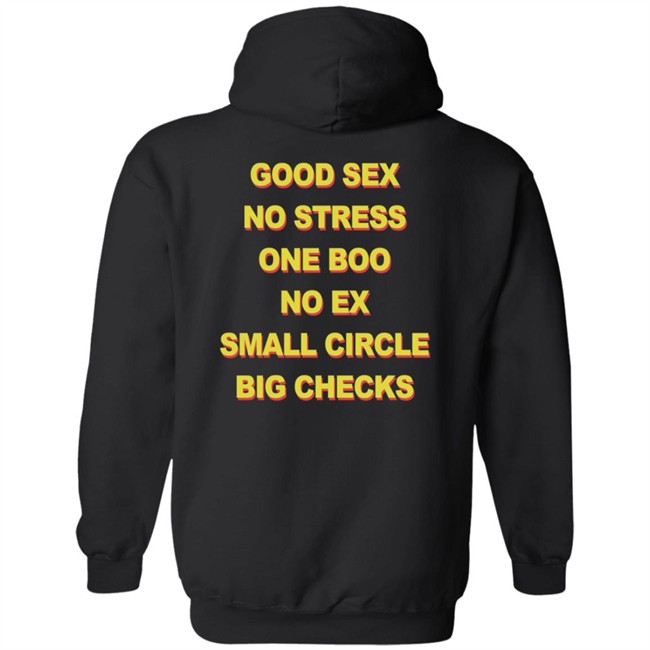 Good Sex No Stress One Boo No Ex Small Circle Big Checks Shirt Good Sex No Stress One Boo No Ex Small Circle Big Checks Shirt