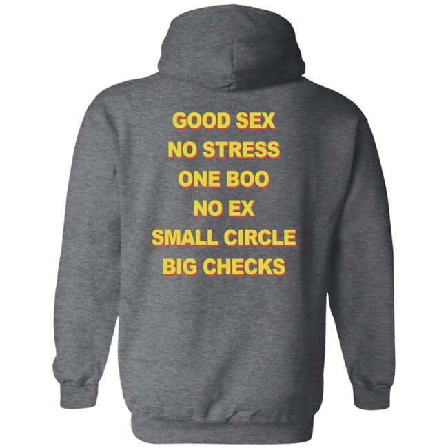 Good Sex No Stress One Boo No Ex Small Circle Big Checks Shirt Good Sex No Stress One Boo No Ex Small Circle Big Checks Shirt