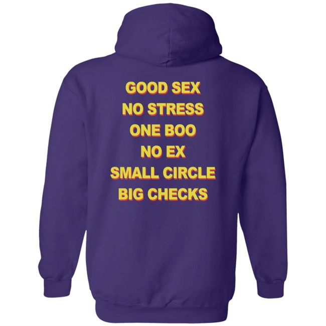 Good Sex No Stress One Boo No Ex Small Circle Big Checks Shirt Good Sex No Stress One Boo No Ex Small Circle Big Checks Shirt