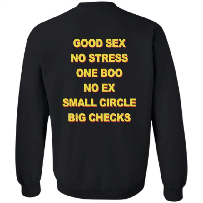Good Sex No Stress One Boo No Ex Small Circle Big Checks Shirt Good Sex No Stress One Boo No Ex Small Circle Big Checks Shirt