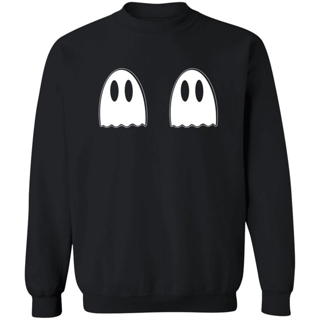 Cheerful Art And Design Merch Friendly Ghost Sweatshirt