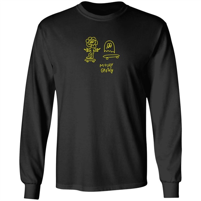 Lonely Ghost Merch Mostly Ghostly Crewneck Sweatshirt Lonely Ghost Merch Mostly Ghostly Crewneck Sweatshirt