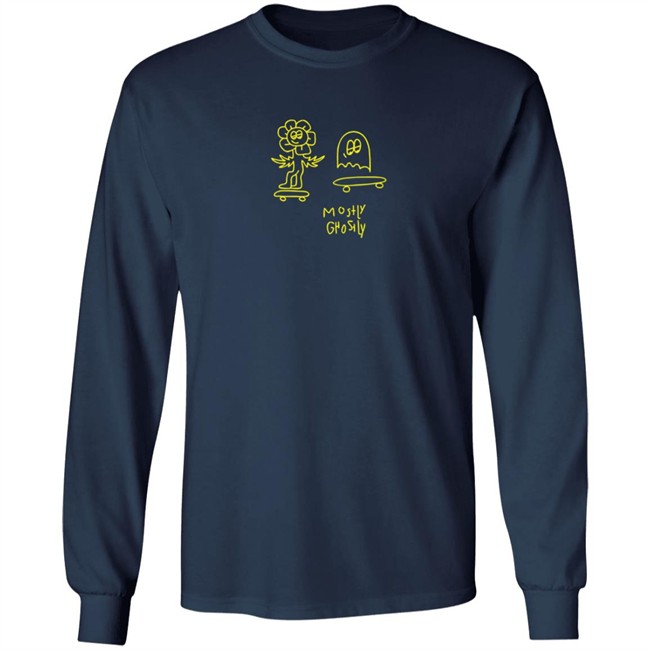 Lonely Ghost Merch Mostly Ghostly Crewneck Sweatshirt Lonely Ghost Merch Mostly Ghostly Crewneck Sweatshirt