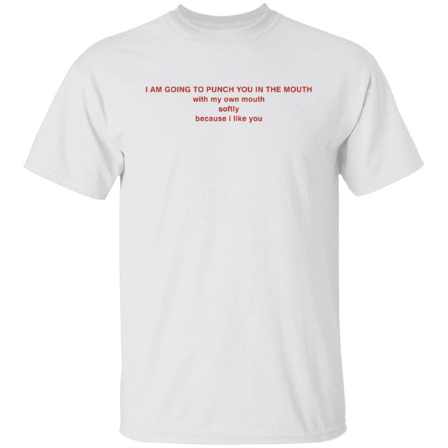 I Am Going To Punch You In The Mouth With My Own Mouth Softly Because I Like You T Shirt