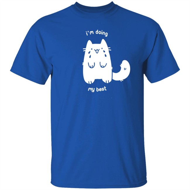 Crowlines Merch I'm Doing My Best Crying Cat T Shirt