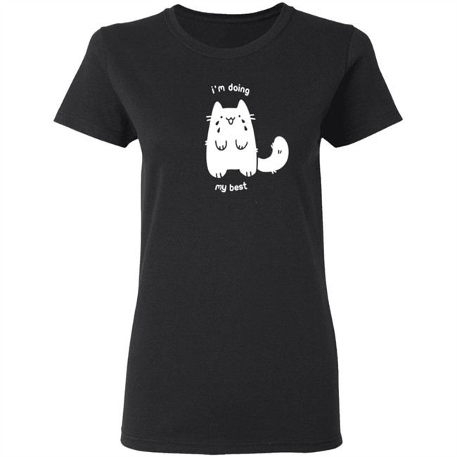 Crowlines Merch I'm Doing My Best Crying Cat T Shirt Crowlines Merch I'm Doing My Best Crying Cat T Shirt