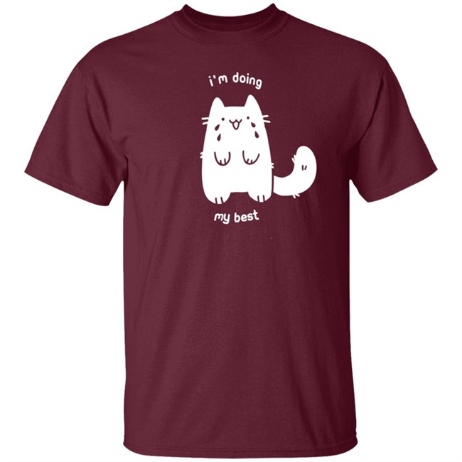 Crowlines Merch I'm Doing My Best Crying Cat T Shirt Crowlines Merch I'm Doing My Best Crying Cat T Shirt