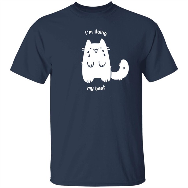 Crowlines Merch I'm Doing My Best Crying Cat T Shirt Crowlines Merch I'm Doing My Best Crying Cat T Shirt