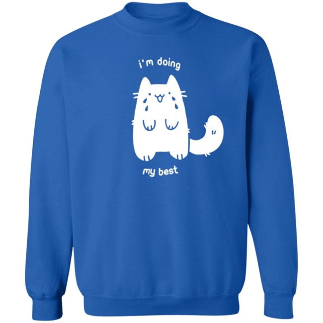 Crowlines Merch I'm Doing My Best Crying Cat T Shirt Crowlines Merch I'm Doing My Best Crying Cat T Shirt