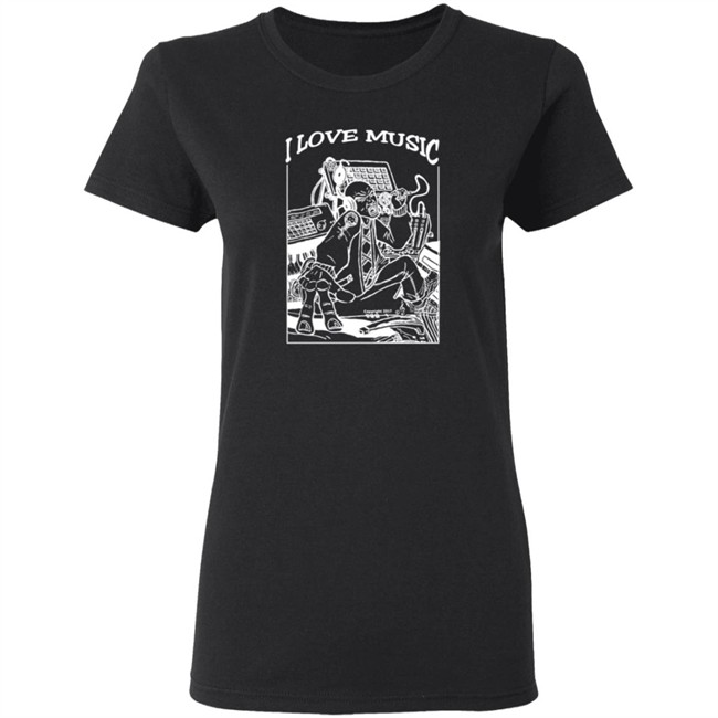 Merch4peace Merch I Love Music Tee Shirt Merch4peace Merch I Love Music Tee Shirt
