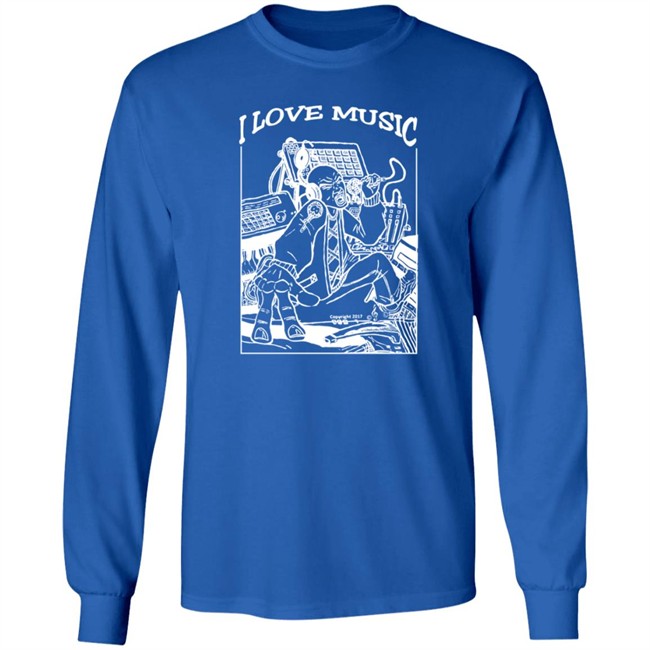 Merch4peace Merch I Love Music Tee Shirt Merch4peace Merch I Love Music Tee Shirt