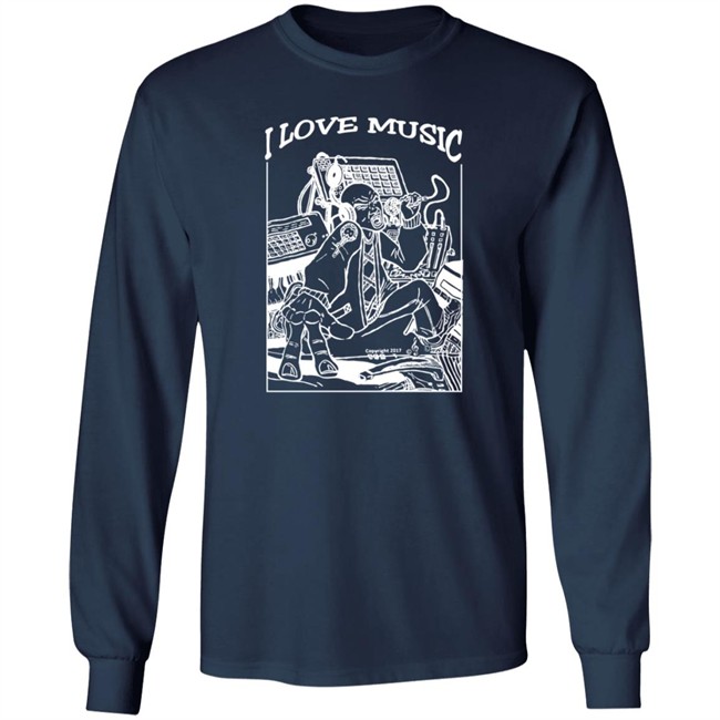 Merch4peace Merch I Love Music Tee Shirt Merch4peace Merch I Love Music Tee Shirt