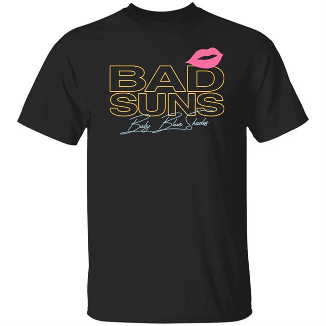 Bad Suns Merch Baby Blue Shades Black T Shirt