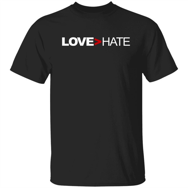 Love Greater Than Hate T Shirt Cavanaugh Bell Kids With Kamala Love Over Hate Shirt