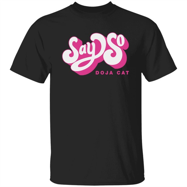 Doja Cat Merch Say So Tee Shirt Black